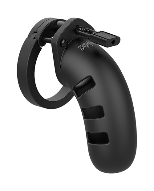 Shots Man Cage Chastity 4.5 Inch Cock Cage Model 21 Black