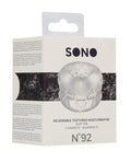 Shots Sono No. 92 Reversible Textured Masturbator Transparent