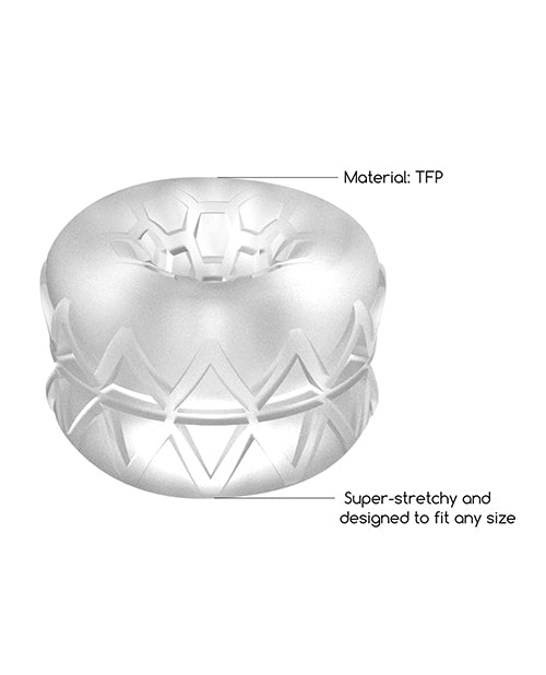 Shots Sono No. 92 Reversible Textured Masturbator Transparent