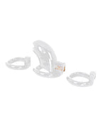 Chastity Cage ABS Plastic Brass Locking Device Secure