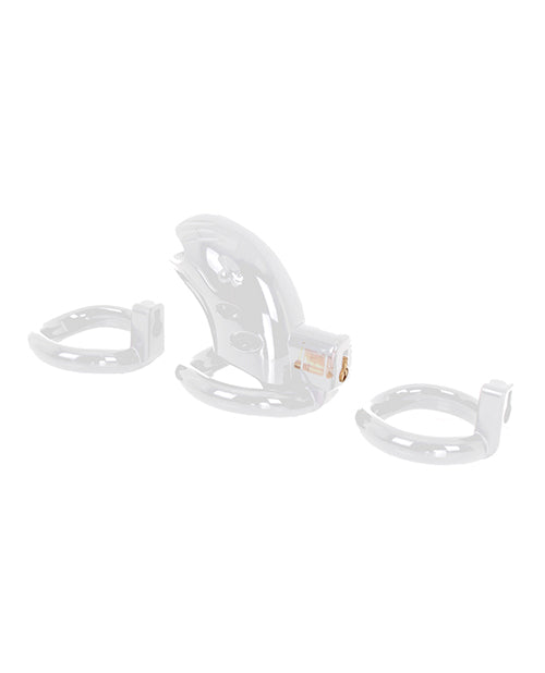 Chastity Cage ABS Plastic Brass Locking Device Secure