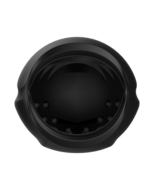 Head Game Masturbator Black Silicone Sleeve Vibration Patterns
