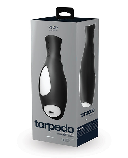 VeDO Torpedo Vibrating Stroker Rechargeable Silicone, 3 Motors, 10 Modes