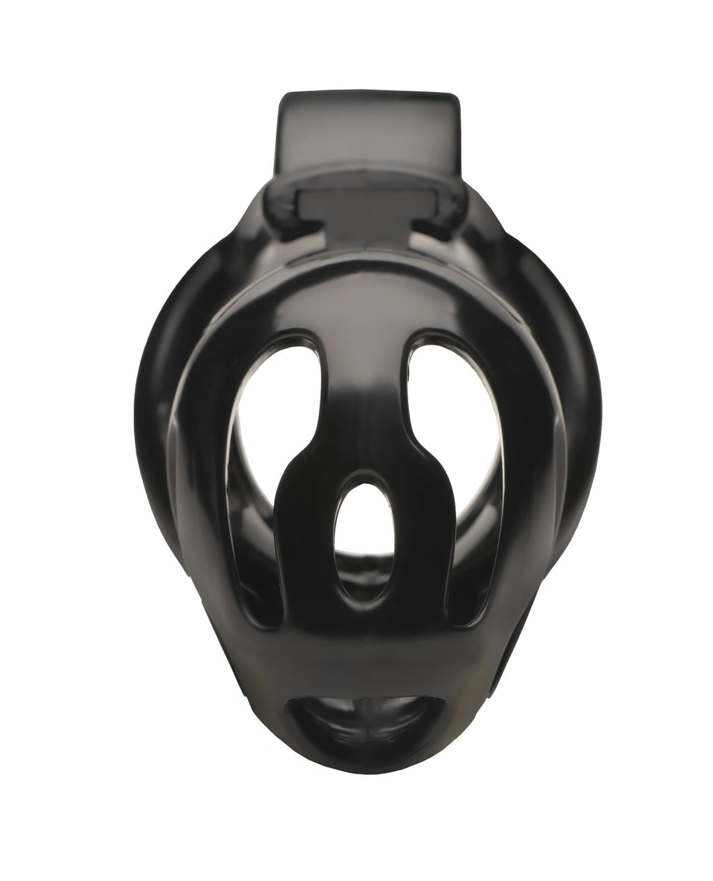 Chastity Cage 2 Ring Black Hard Stop Beginner Friendly