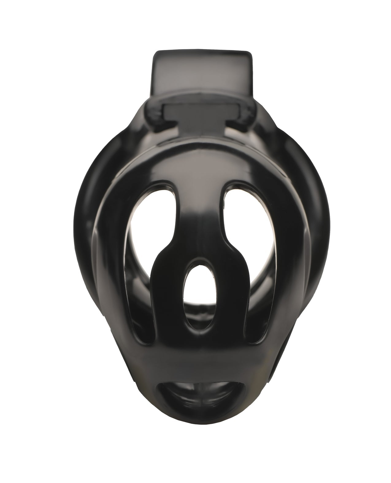 Chastity Cage 2 Ring Black Hard Stop Beginner Friendly
