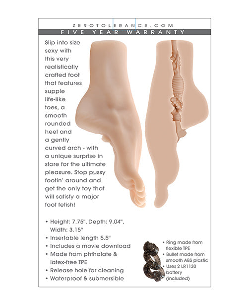Pussy Footin Masturbator Light Realistic Foot Form