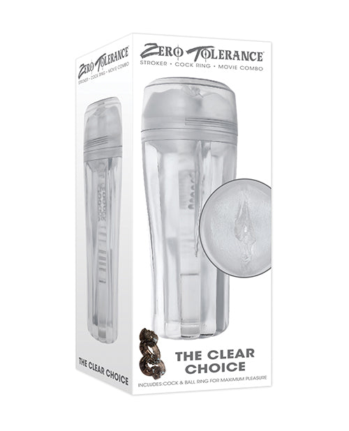 Masturbator Sleeve Clear Choice Crystal Clear No Slip Grip