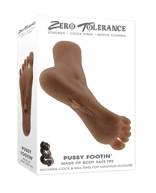 Pussy Footin Masturbator Dark Realistic Foot Shaped