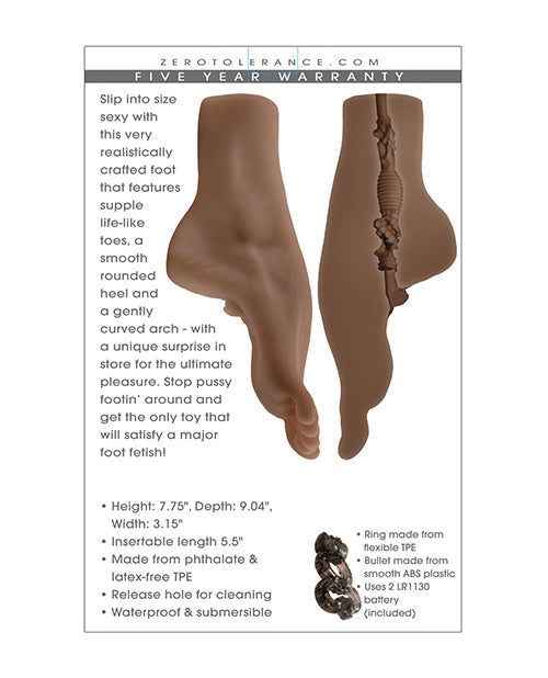 Pussy Footin Masturbator Dark Realistic Foot Shaped