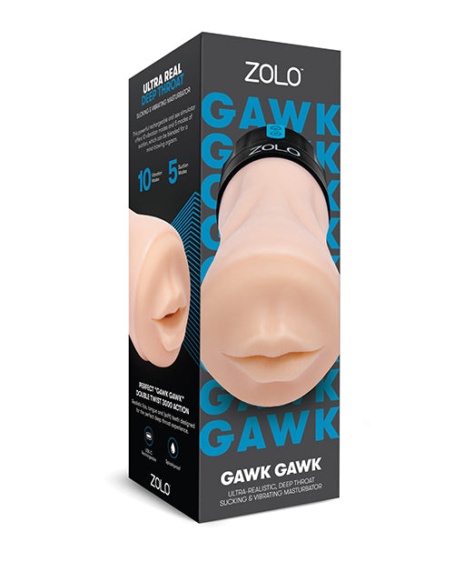 Zolo Gawk Gawk Deep Throat Vibrating Masturbator Realistic Mouthfeel