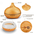 Essential Oil Diffuser Humidifier Large Capacity Auto Shutoff
