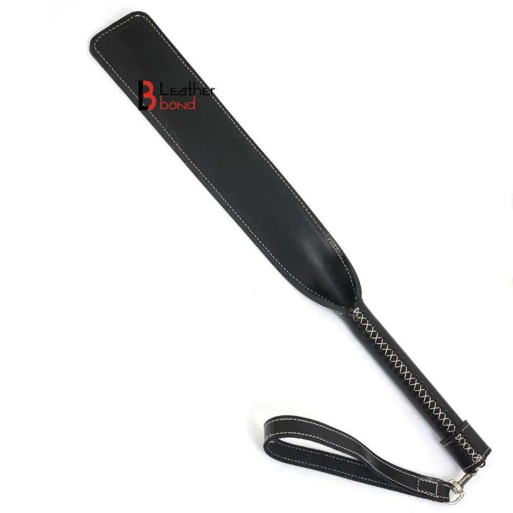Real Cow Hide Belting Leather Paddle Slapper Thick, Lightweight but Sturdy Handle Bat Shape