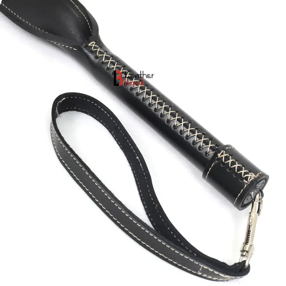 16 Inch Cowhide Belting Leather Paddle 3 Inch Head 7 Inch Handle