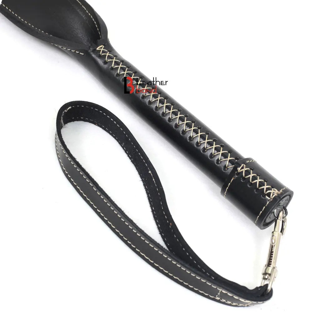 Real Cow Hide Belting Leather Paddle Slapper Thick, Lightweight but Sturdy Handle Bat Shape