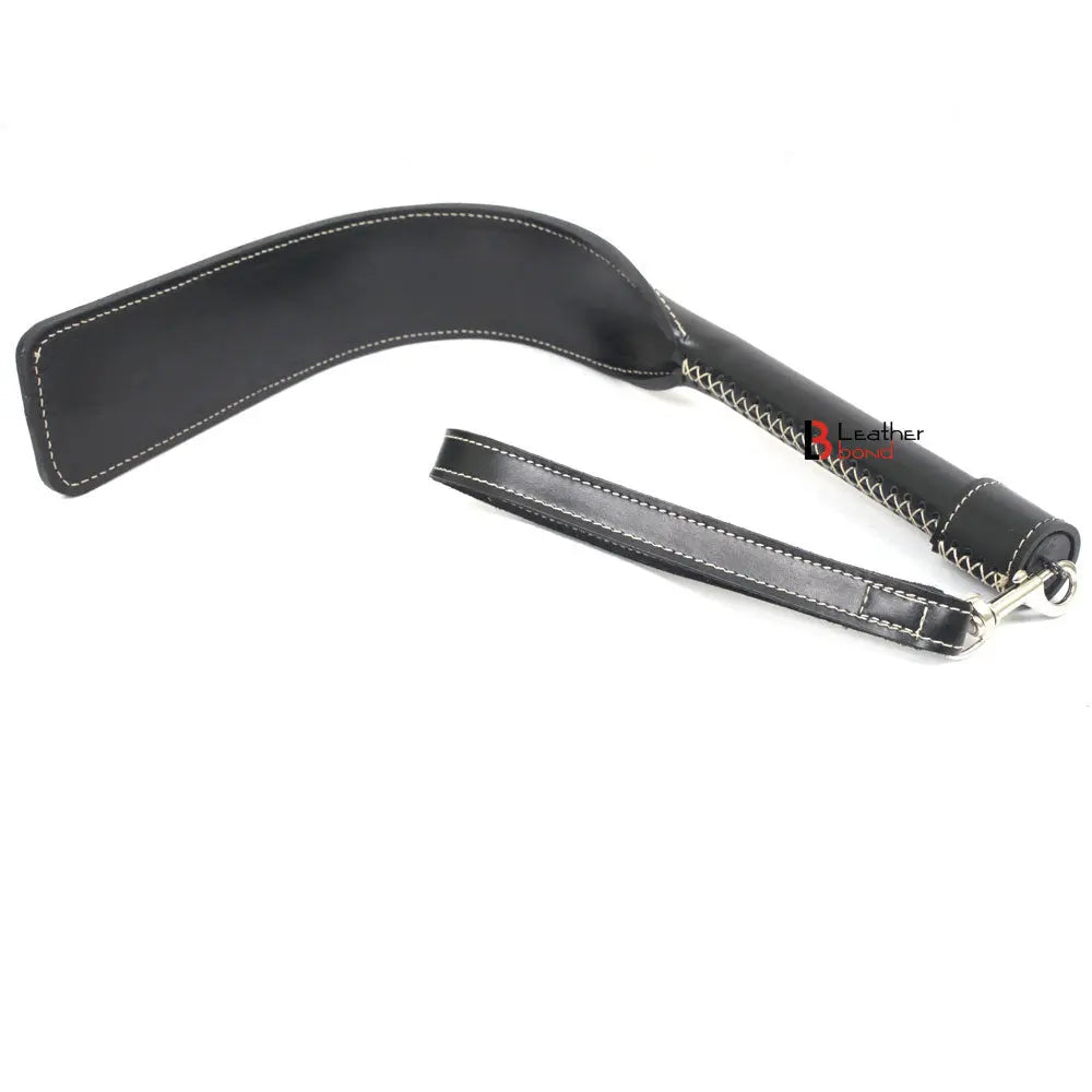 Real Cow Hide Belting Leather Paddle Slapper Thick, Lightweight but Sturdy Handle Bat Shape