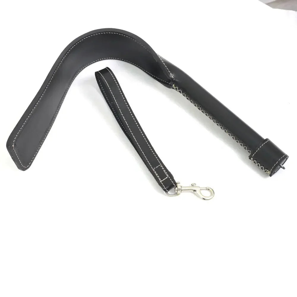 16 Inch Cowhide Belting Leather Paddle 3 Inch Head 7 Inch Handle