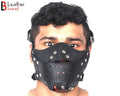 Steampunk Leather Mask Full Face Cowhide Handmade Halloween