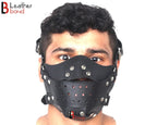 Steampunk Leather Mask Full Face Cowhide Handmade Halloween