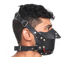 Steampunk Leather Mask Full Face Cowhide Handmade Halloween