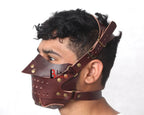 Genuine Cowhide Leather Steampunk Mask Costume Handmade