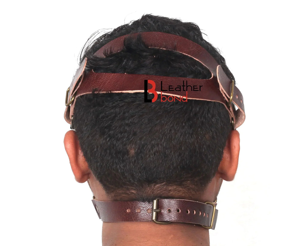 Genuine Cowhide Leather Steampunk Mask Costume Handmade