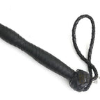 Riding Crop Cowhide Leather Braiding Dragon Tail Inside Fiber Core