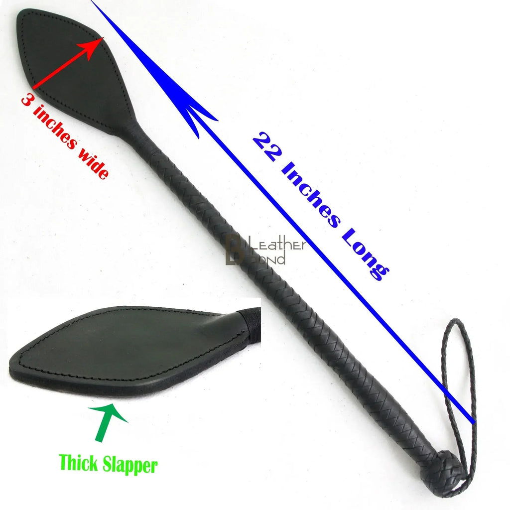 Riding Crop Cowhide Leather Braiding Dragon Tail Inside Fiber Core