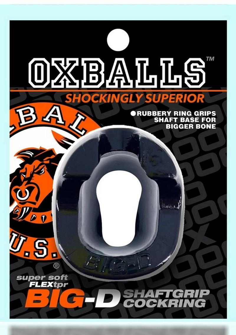 Big-D Shaft Grip Cock Ring With Base Girth And FLEXtpr Material