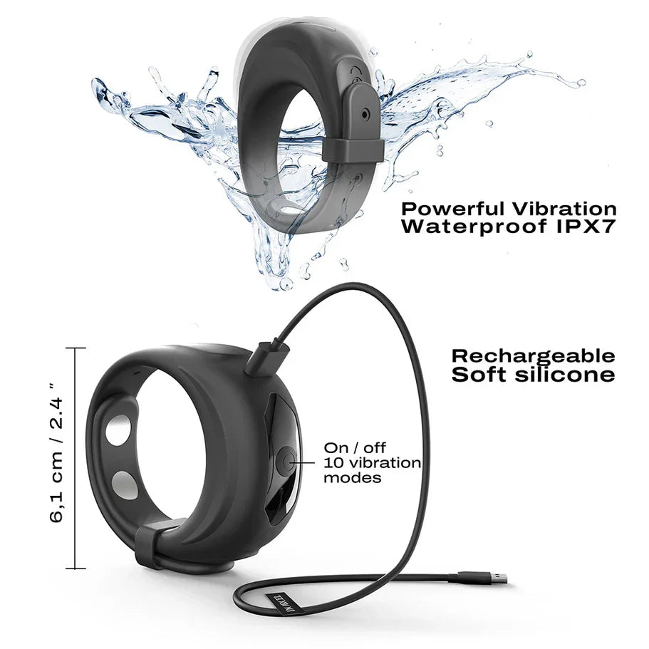 Adjustable Vibrating Cock Ring | Dorcel Fit Vibe Ring -- A PlayWell Favorite