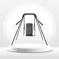 DungeonLuxe Full Body Sex Swing with Frame Adjustable 330 Lbs