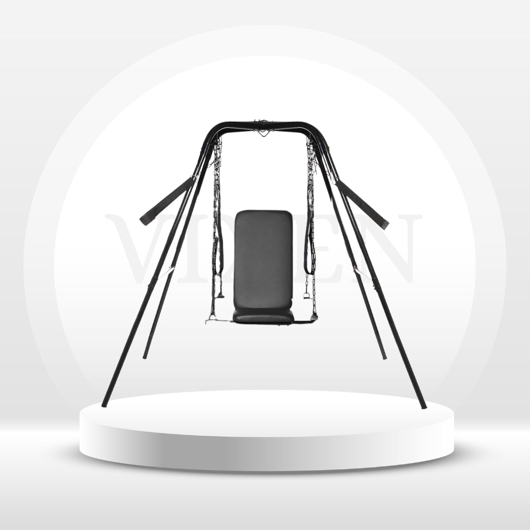 DungeonLuxe Full Body Sex Swing with Frame Adjustable 330 Lbs