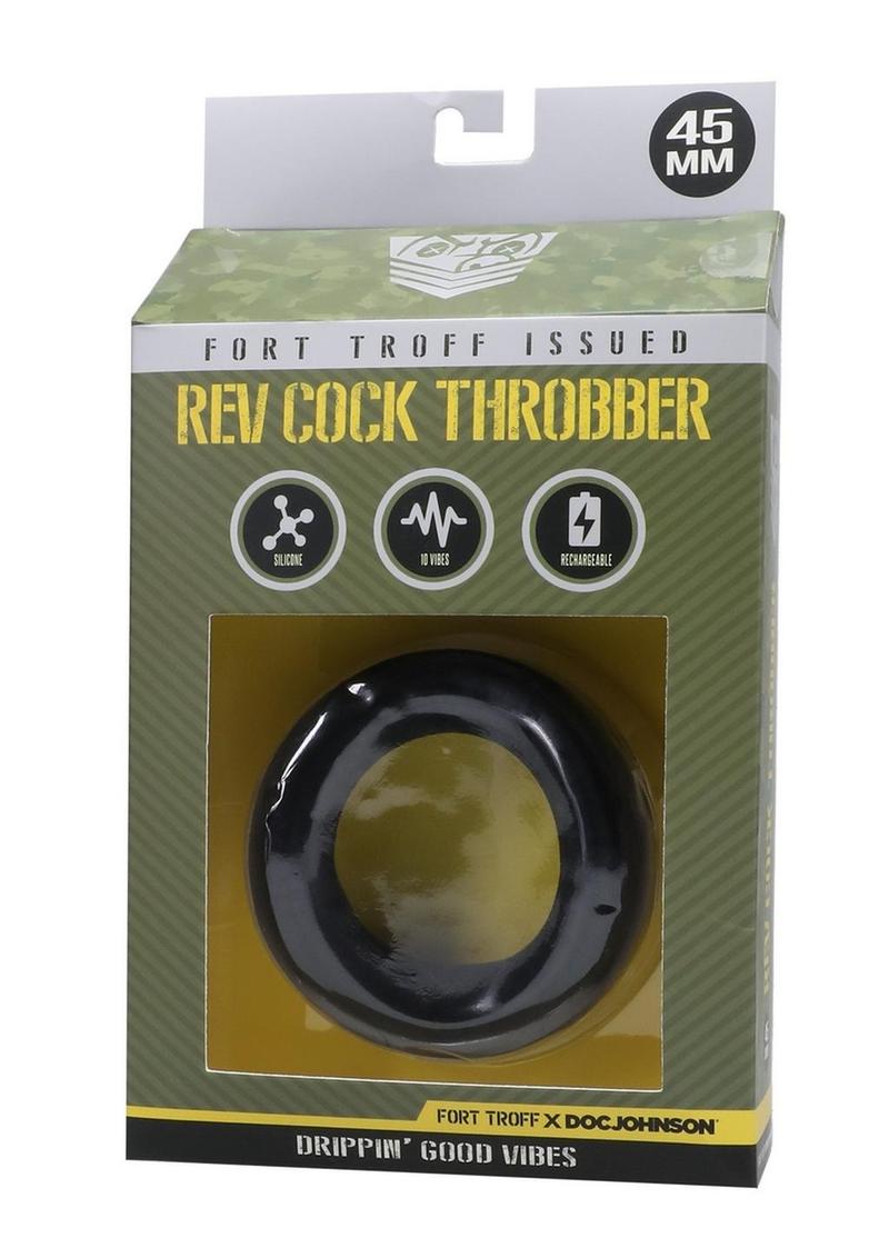 Rev Cock Throbber Silicone Medium Cock Ring With Vibration