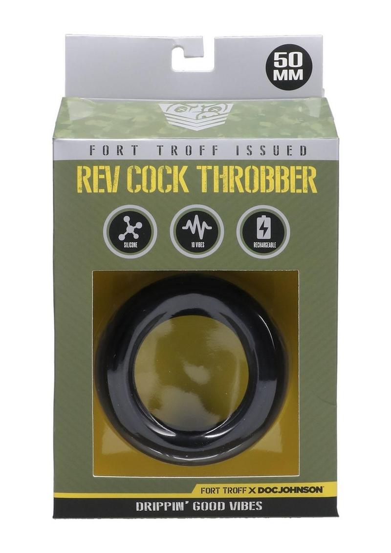Vibrating Cock Ring Throbber 50mm Rechargeable Silicone