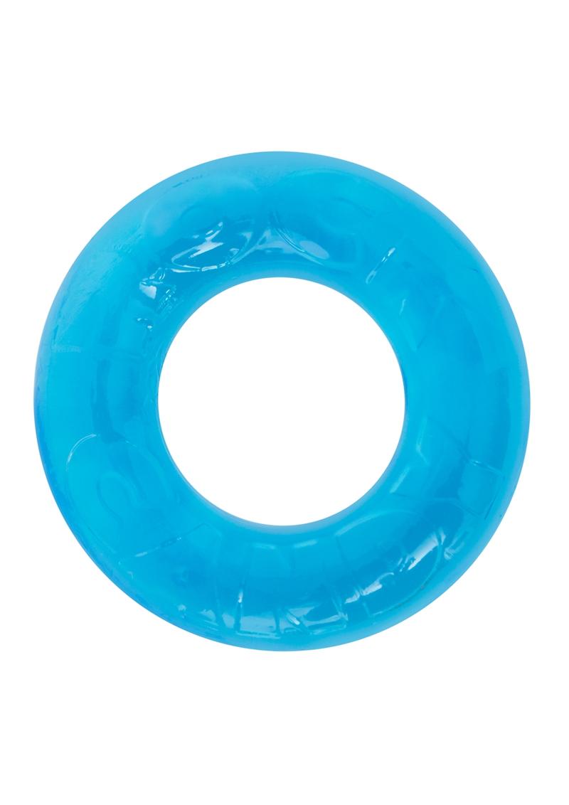 2 Pack Rock Candy Gummy Cock Ring One Size Fits Most Extra Snug Vibrant Red