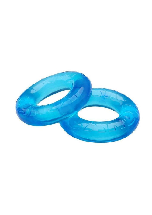 2 Pack Rock Candy Gummy Cock Ring One Size Fits Most Extra Snug Vibrant Red