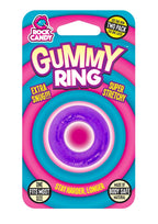 2 Pack Rock Candy Gummy Cock Ring One Size Fits Most Extra Snug Vibrant Red