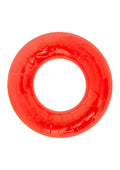 2 Pack Rock Candy Gummy Cock Ring One Size Fits Most Extra Snug Vibrant Red
