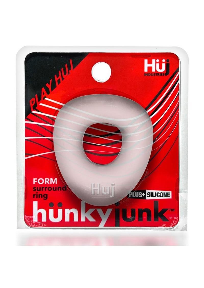 Silicone Cock Ring Form Surround Minimalist Clear Ice Design