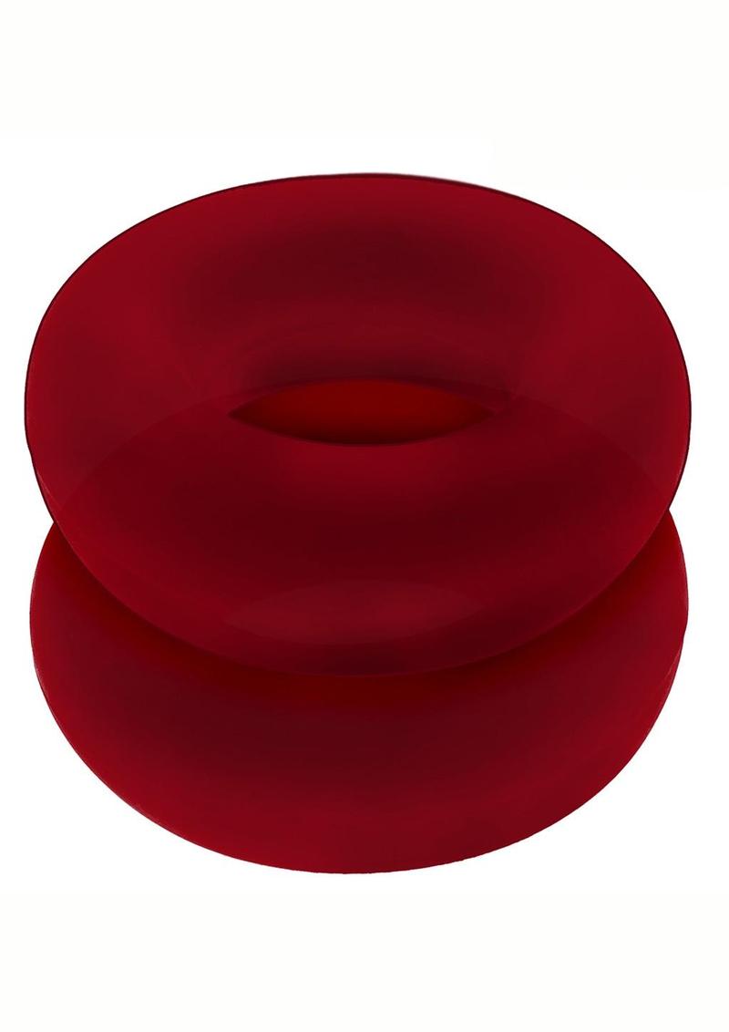 Stiffy Bulge Silicone Cock Rings 2-Pack Body Safe Cherry Ice