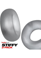 Stiffy Bulge Silicone Cock Rings 2-Pack Body Safe Cherry Ice