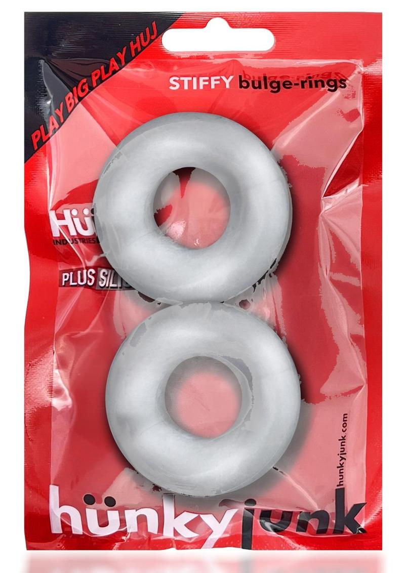 Stiffy Bulge Silicone Cock Rings 2-Pack Body Safe Cherry Ice