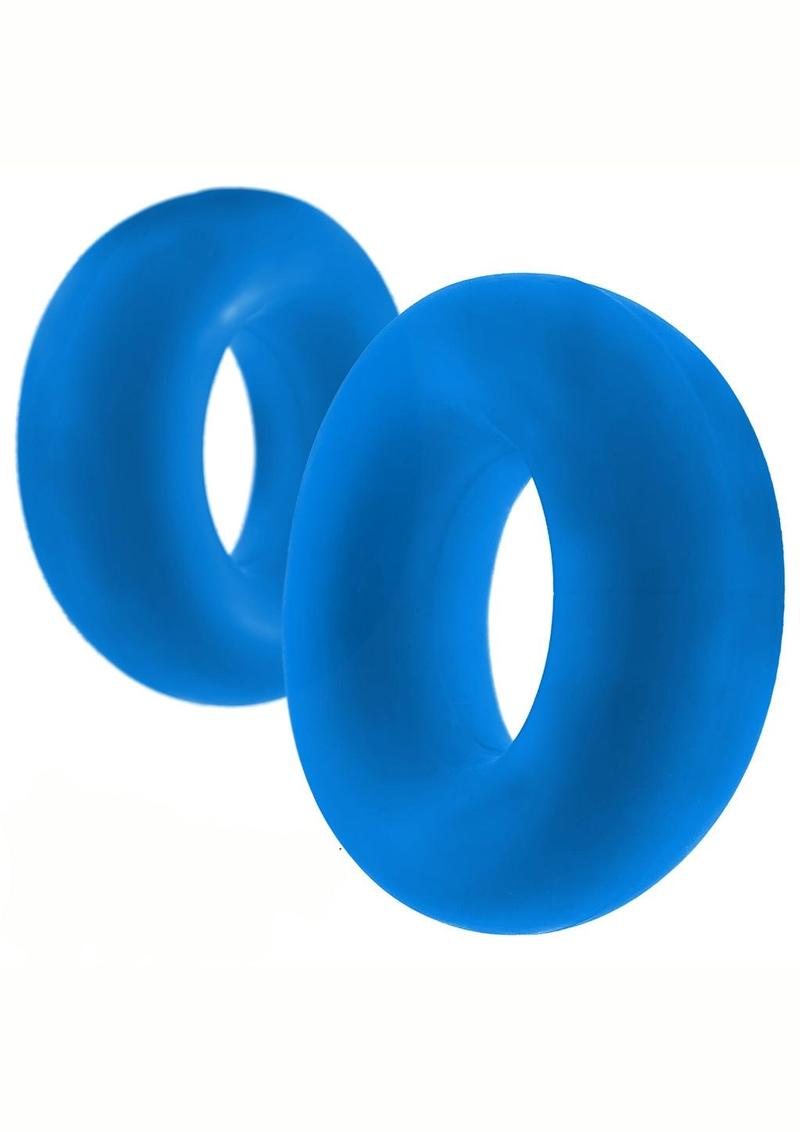 Stiffy Bulge Silicone Cock Rings 2-Pack Body Safe Cherry Ice