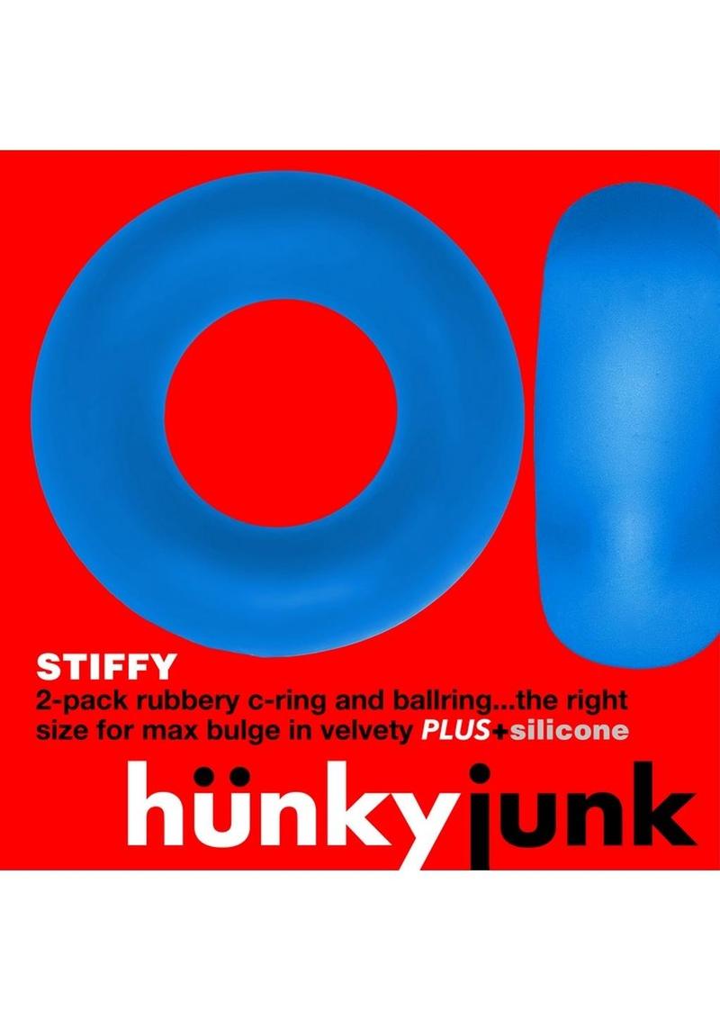 Stiffy Bulge Silicone Cock Rings 2-Pack Body Safe Cherry Ice