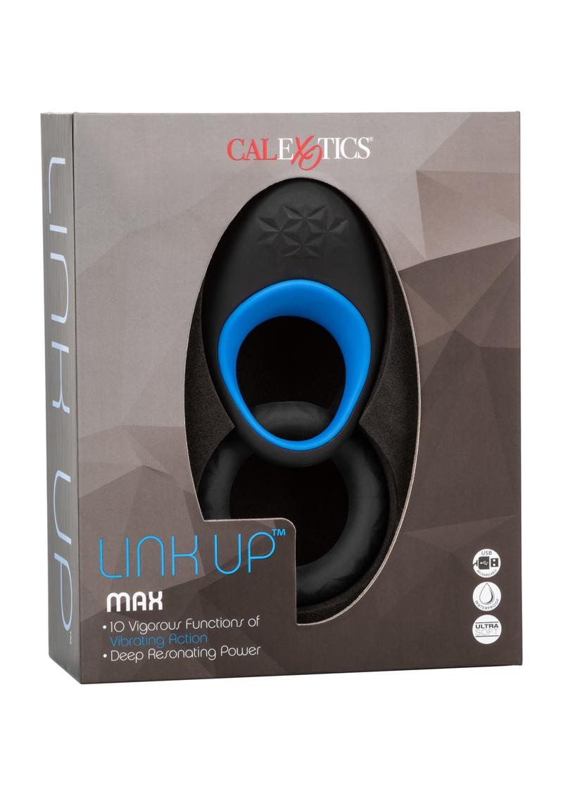 Link Up Max Silicone Vibrating Cock Ring Rechargeable Waterproof