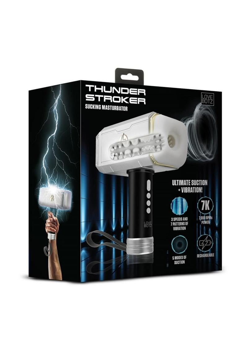 LoveBotz Thunder Rechargeable Stroker Sucking Masturbator