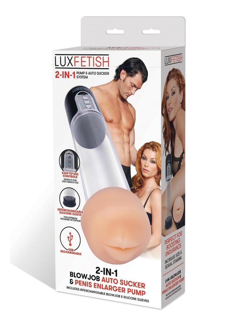 Lux Fetish 2 in 1 Blowjob Sucker And Penis Enlarger