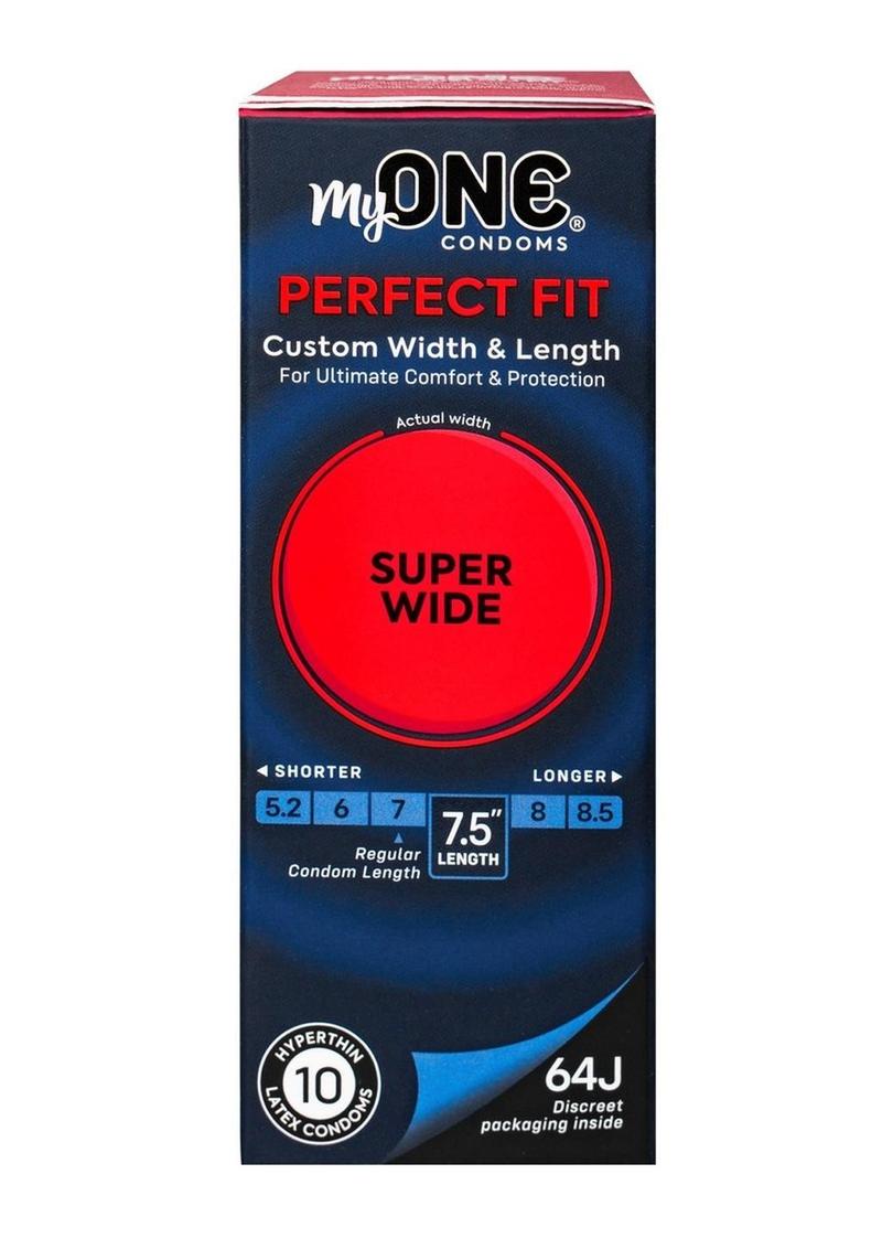 MyONE Super Wide Condoms Custom Fit 7.5 Inch Length
