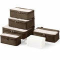 Compression Packing Cubes 6 Pack Travel Organizer Charcoal Gray