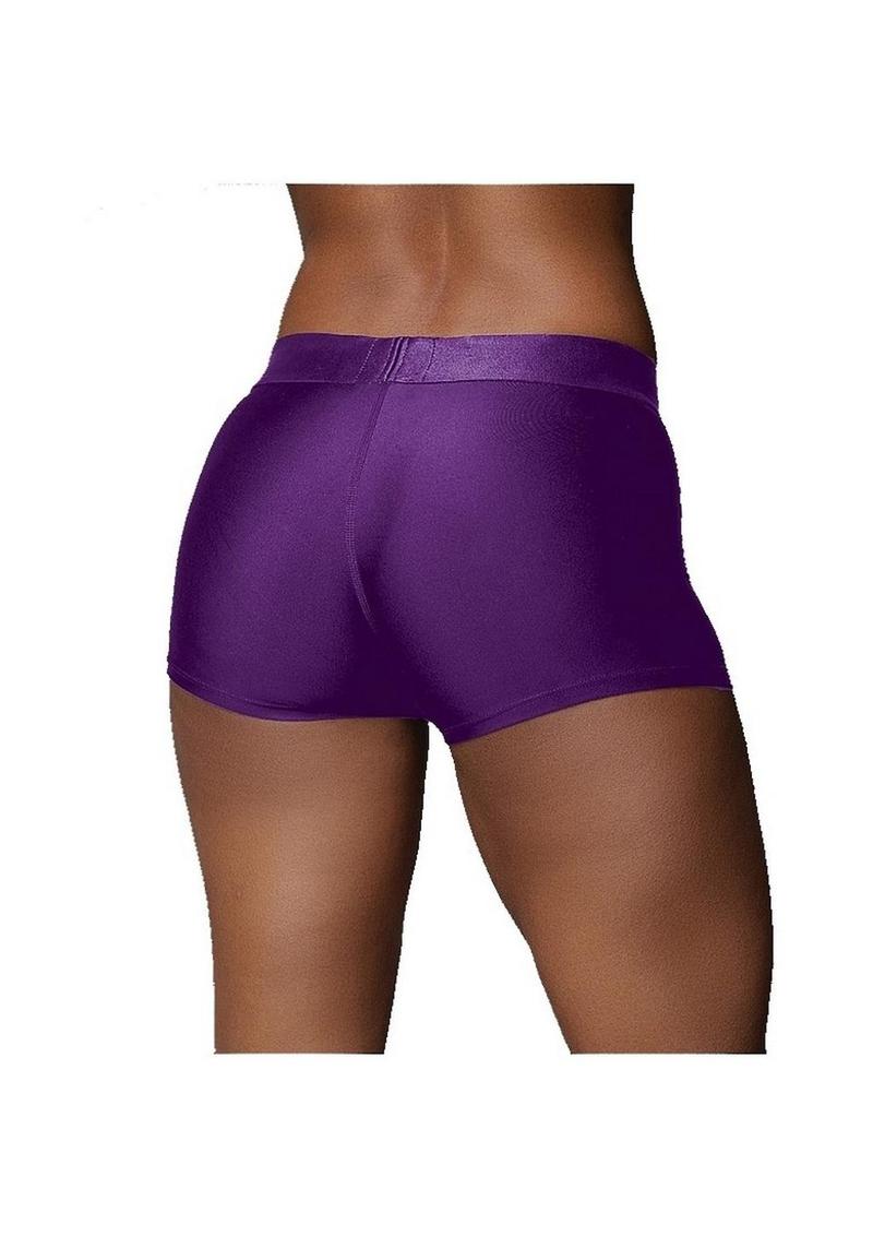 Vibrating Strap-On Boxer Harness With Bullet 10-Speed Rechargeable