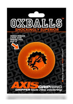 Oxballs Axis Gripper Lock Ribs Cock Ring Black Ice